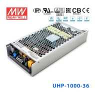 UHP-1000-36  1000W 36V 28A 明纬PFC高性能超薄电源