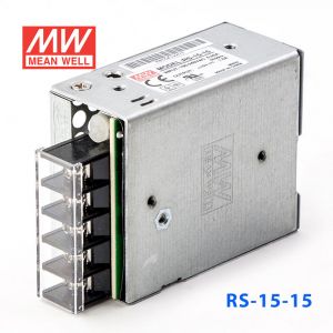 RS-15-15 15W 15V1A 单路输出明纬开关电源(G3系列-高性能内置有外壳) 