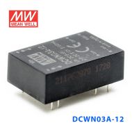 DCWN03A-12 3W 9~18V 转 ±12V  0.125A 非稳压双路输出DC-DC模块电源