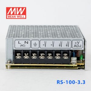 RS-100-3.3 100W 3.3V20A 单路输出明纬电源(G3系列-高性能内置有外壳)