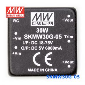 SKMW30G-05 30W 18~75V 转 5V 6A 非稳压单路输出DC-DC模块电源