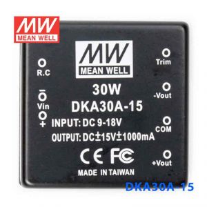 DKA30A-15  30W  9~18V  输入  ±15V  双路输出明纬DC-DC转换模块电源