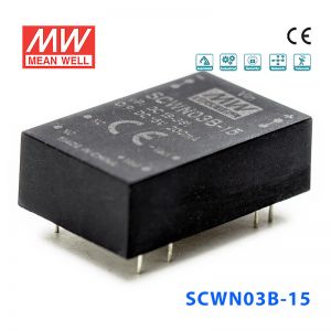 SCWN03B-15 3W 18～36V 转 15V 0.2A 非稳压单路输出DC-DC模块电源