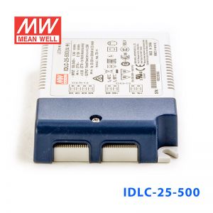 IDLC-25-500 25W 35~50V 500mA 恒流输出无频闪二合一调光明纬LED开关电源