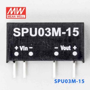 SPU03M-15  3W  12V-15V 非稳压单路输出明纬DC-DC模块电源