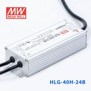 HLG-40H-24B  40W  24V 1.67A  强耐环境恒压+恒流PFC高效铝壳IP67防水LED电源(控制线三合一调光)