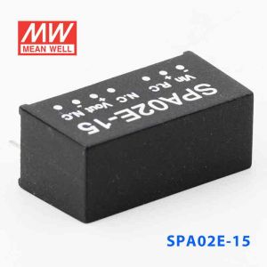 SPA02E-15  2W  4.5~9V  输入 15V  稳压单路输出明纬DC-DC转换模块电源