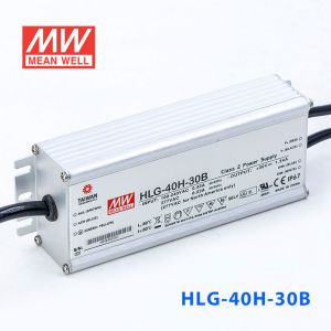 HLG-40H-30B  40W  30V 1.34A  强耐环境恒压+恒流PFC高效铝壳IP67防水LED电源(控制线三合一调光) 