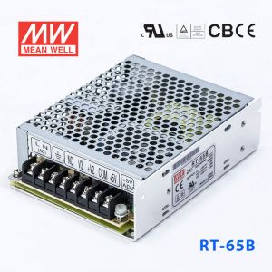 RT-65B台湾明纬5V正负12V三路开关电源65W 5V5A+12V2.8A-12V0.5A