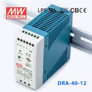 DRA-40-12 40W 12V3.34A输出电流可程控明纬导轨安装电源