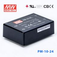 PM-10-24  10W  24V 0.42A  微漏电塑封Class2单路输出板上型医用明纬开关电源
