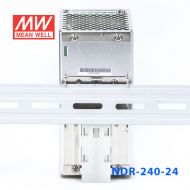 NDR-240-24 240W 24V10A单路输出明纬超薄型PFC导轨安装电源
