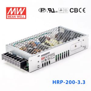 HRP-200-3.3 200W 3.3V40A 单路输出高性能内置有外壳明纬开关电源