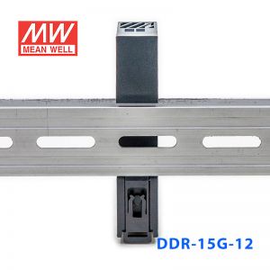 DDR-15G-12台湾明纬15W 9~36V输入 12V1.25A输出导轨型DC-DC电源