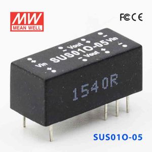 SUS01O-05  1W  48V-5V  非稳压单组输出明纬DC-DC转换模块电源