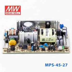 MPS-45-27 45W 27V1.7A 单路输出微漏电医用无外壳明纬开关电源