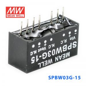 SPBW03G-15 3W 18~75V 转 15V 0.2A 稳压单路输出DC-DC模块电源