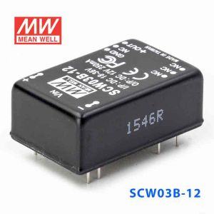 SCW03B-12  3W  18~36V  输入 12V  稳压单路输出明纬DC-DC转换模块电源