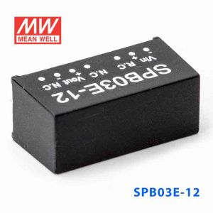 SPB03E-12  3W  4.5~9V  输入 12V  稳压单路输出明纬DC-DC转换模块电源