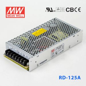 RD-125A台湾明纬5V12V双路电源125W直流稳压5V7.7A+12V7.7A双组