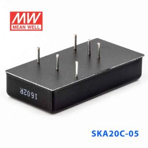 SKA20C-05  20W  36~72V 输入 5V 4A 稳压单路输出明纬DC-DC转换模块电源