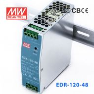 EDR-120-48 120W 48V2.5A单路输出明纬超薄型导轨安装电源