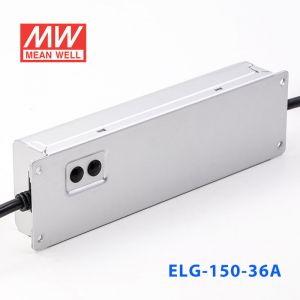 ELG-150-36A  150W  36V 4.17A  A型(电流可调/铝壳IP65/100～305Vac输入)明纬PFC防水LED电源