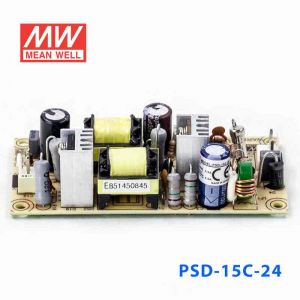 PSD-15C-24  15W  36~72V  输入 24V 0.6A  单路输出PCB板明纬DC-DC变换电源