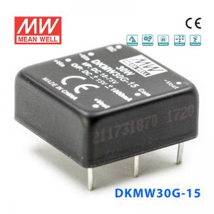 DKMW30G-15 30W 18~75V 转  ±15V 1A 非稳压双路输出明纬DC-DC模块电源