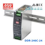 DDR-240C-24明纬240W 33.6~67.2V输入 24V10A输出导轨型DC-DC电源