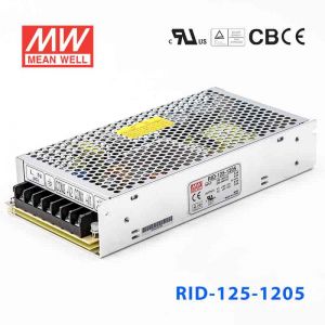 RID-125-1205台湾明纬5V12V隔离双路电源125W直流12V9.2A+5V3A