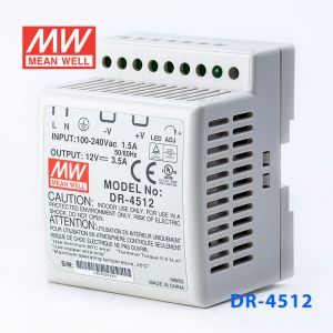 DR-4512 45W 12V3.5A单路输出导轨安装明纬开关电源