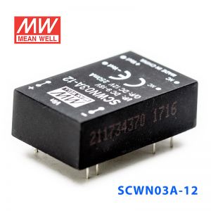 SCWN03A-12 3W  9～18V 转 12V 0.25A 非稳压单路输出DC-DC模块电源