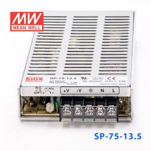 SP-75-13.5 75W 13.5V5.6A 单路输出带PFC功能明纬开关电源