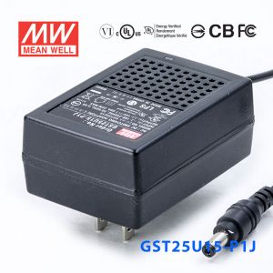 GST25U15-P1J 25W 15V1.66A高效能低空载损耗绿色节能美规适配器