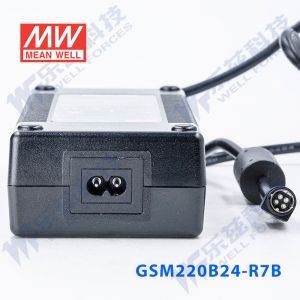 GSM220B24-R7B 220W 24V9.2A输出明纬高能效医疗型外置桌面型电源适配器