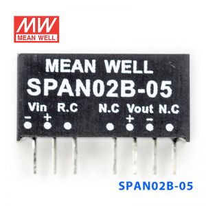 SPAN02B-05 2W 18~36V 转 5V 0.4A 非稳压单路输出DC-DC模块电源