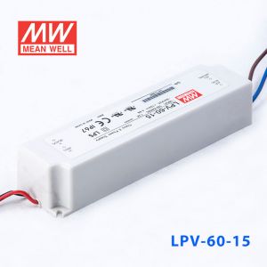 LPV-60-15   60W   15V   4A明纬牌恒压输出IP67防水塑壳LED照明电源