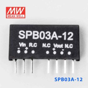 SPB03A-12  3W  9~18V  输入 12V  稳压单路输出明纬DC-DC转换模块电源