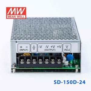 SD-150D-24  150W  72~144V  输入 24V 6.3A  输出有外壳明纬DC-DC转换电源