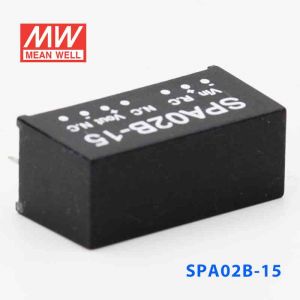 SPA02B-15  2W  18~36V  输入 15V  稳压单路输出明纬DC-DC转换模块电源