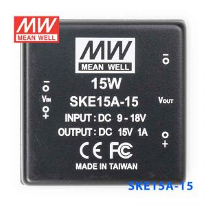 SKE15A-15  15W  9~18V  输入  15V  单路输出明纬DC-DC转换模块电源