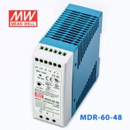 MDR-60-48 60W 48V1.25A 单输出低空载损耗DIN导轨型明纬电源