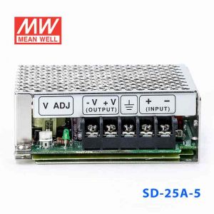 SD-25A-5  25W  9.2~18V 输入  5V 5A  输出有外壳明纬DC-DC转换电源