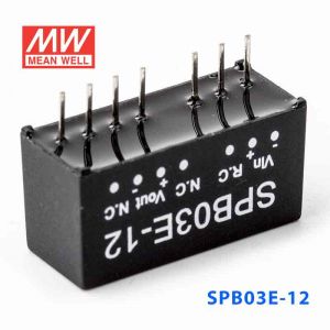 SPB03E-12  3W  4.5~9V  输入 12V  稳压单路输出明纬DC-DC转换模块电源