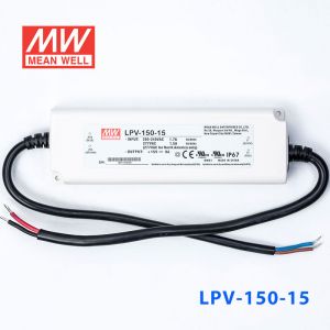 LPV-150-15    150W    15V   10A明纬牌恒压输出IP67防水塑壳LED照明电源