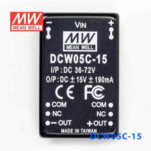 DCW05C-15  5W  36~72V  输入  ±15V  稳压双路输出明纬DC-DC转换模块电源