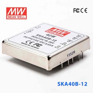 SKA40B-12 40W  18~36V  输入 12V  3.33A 稳压单路输出明纬DC-DC转换模块电源