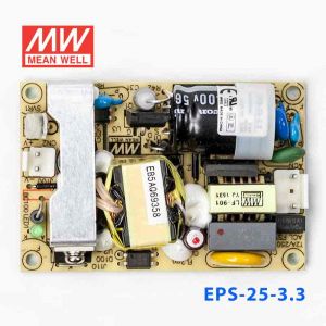 EPS-25-3.3 25W 3.3V5A 单路输出裸板高效低空载损耗明纬开关电源