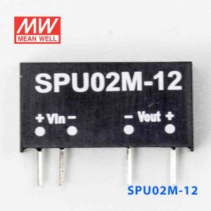 SPU02M-12  2W  12V-12V  非稳压单路输出明纬DC-DC转换模块电源